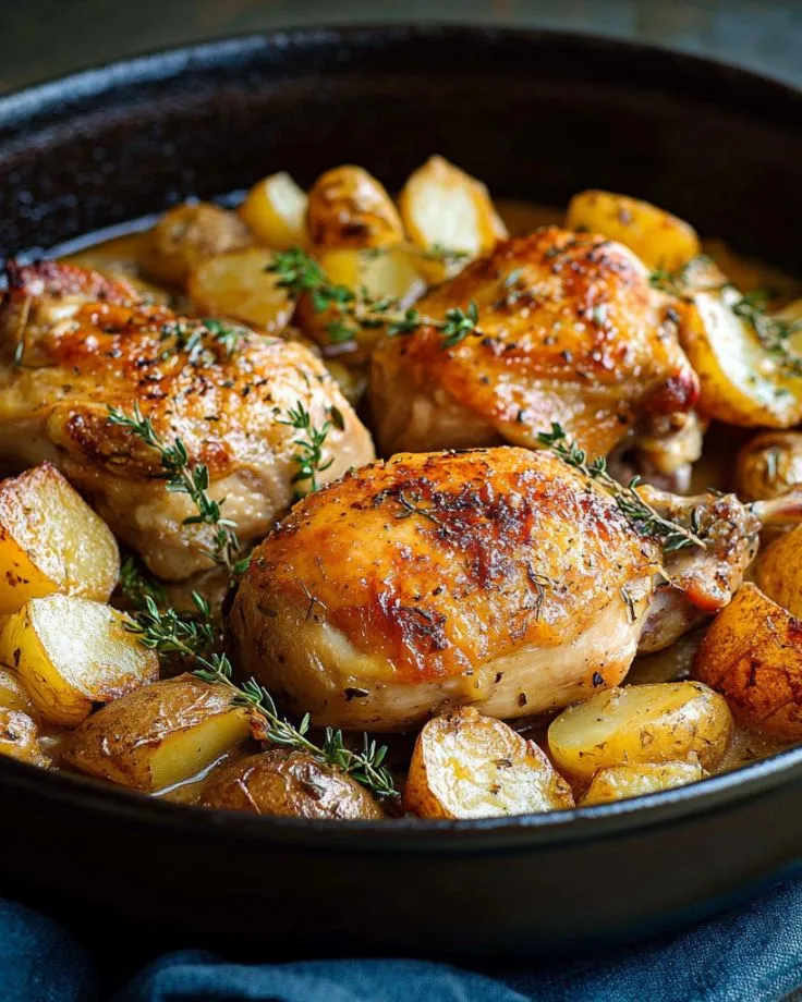 French-style chicken and potatoes test