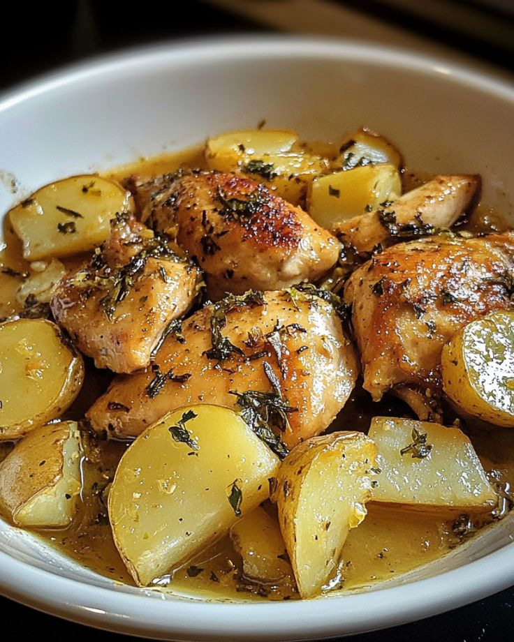 Greek Lemon Chicken and Potatoes – A One-Pan Wonder