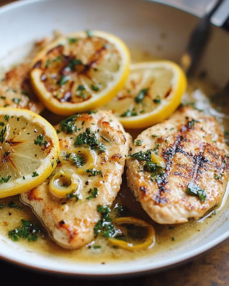 Lemon-Chicken-Piccata-with-Grilled-Bread-1