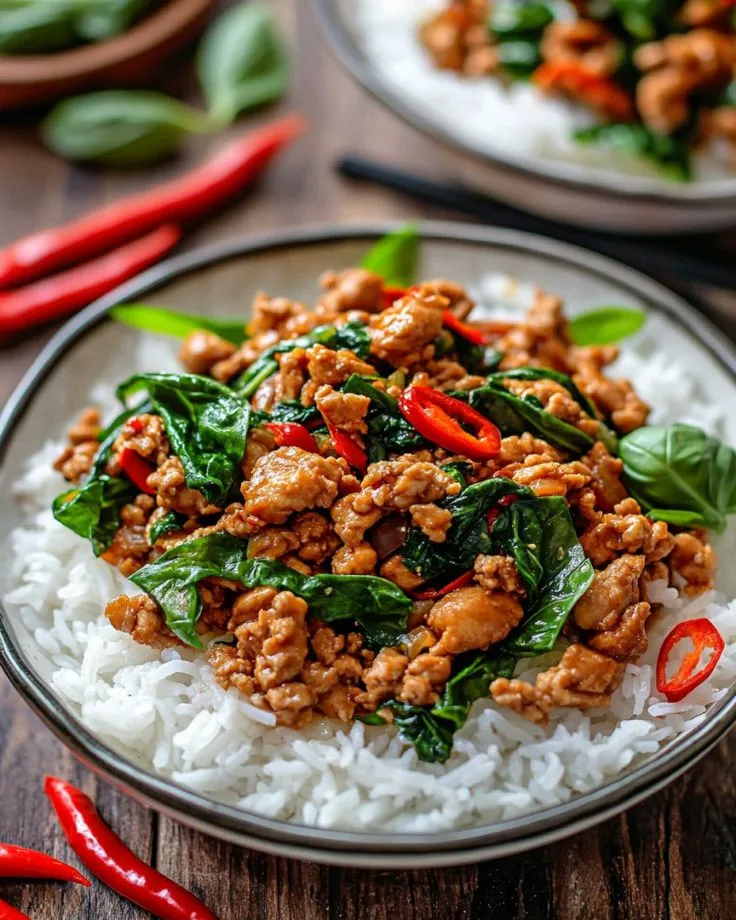 Quick Thai Basil Chicken (Pad Gai Krapow) 2