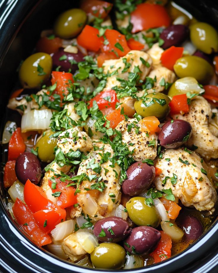 Slow Cooker Greek Chicken