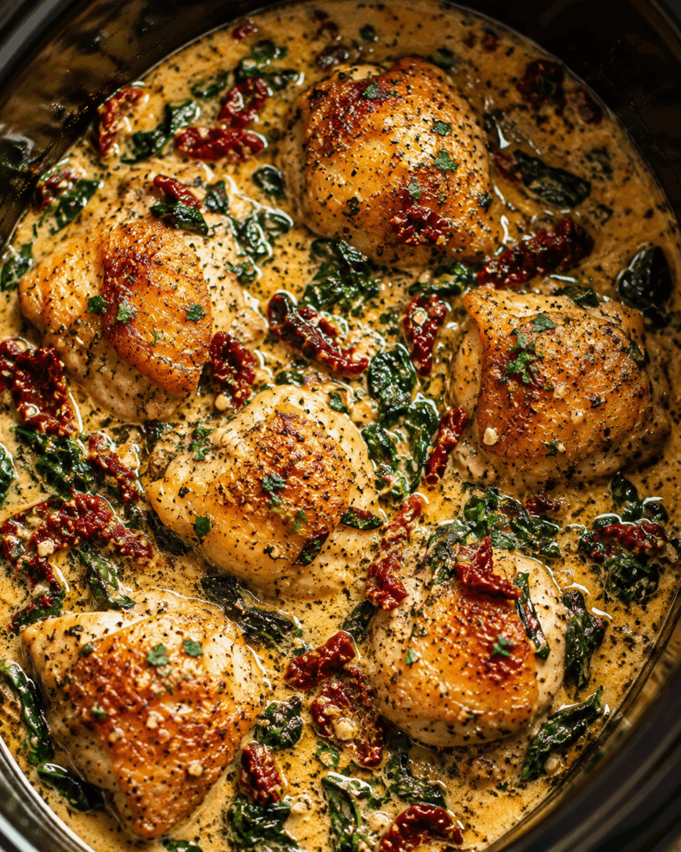 Tuscan Garlic Chicken Thighs (Crock-Pot Recipe) 119