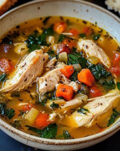Tuscan-Style Chicken Soup Recipe – savorandnest.com