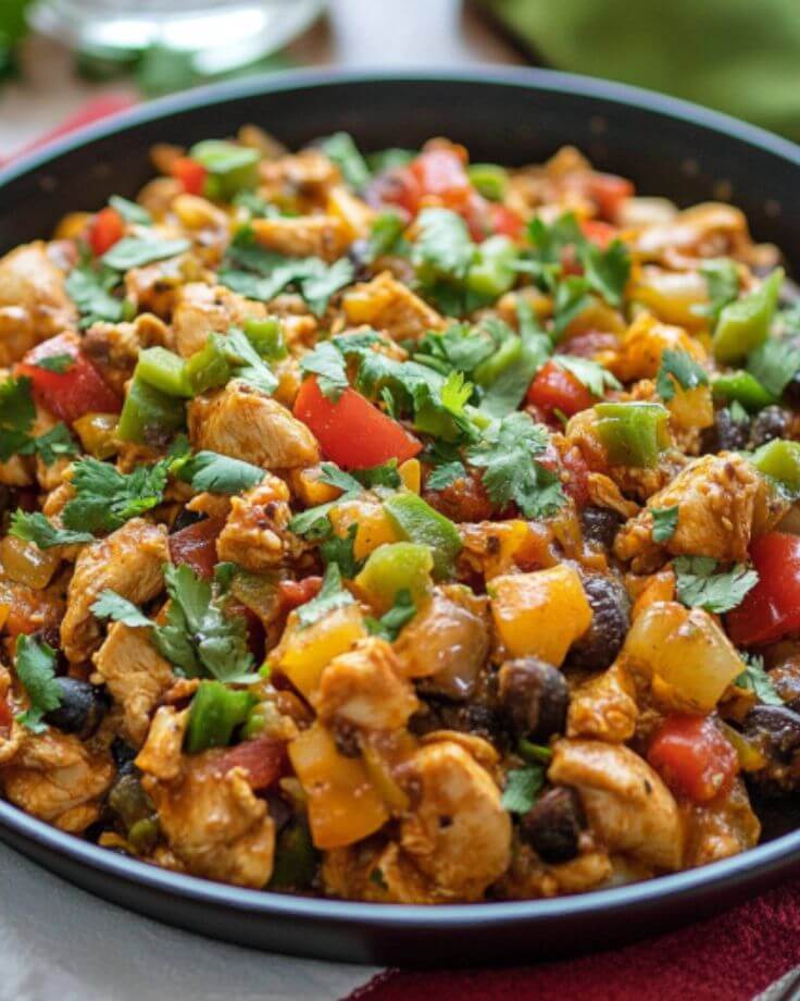 Zesty Fiesta Chicken & Rice – A Flavorful One-Pan Delight!