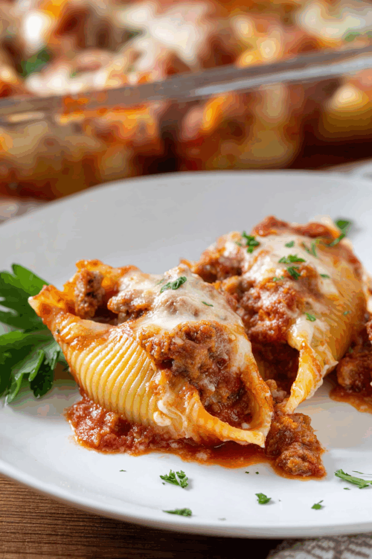 Cheesy Baked Stuffed Shells 1
