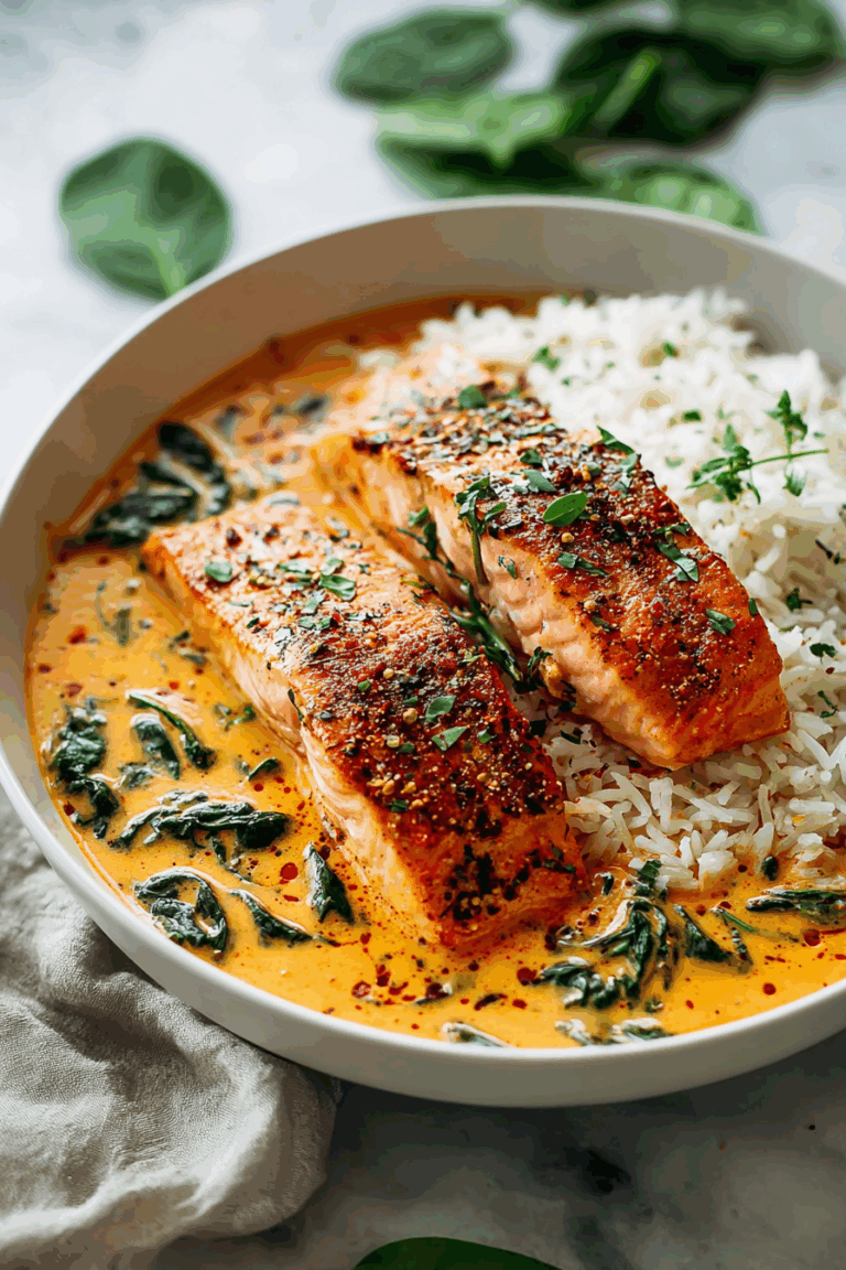 Creamy Coconut Salmon Curry 1
