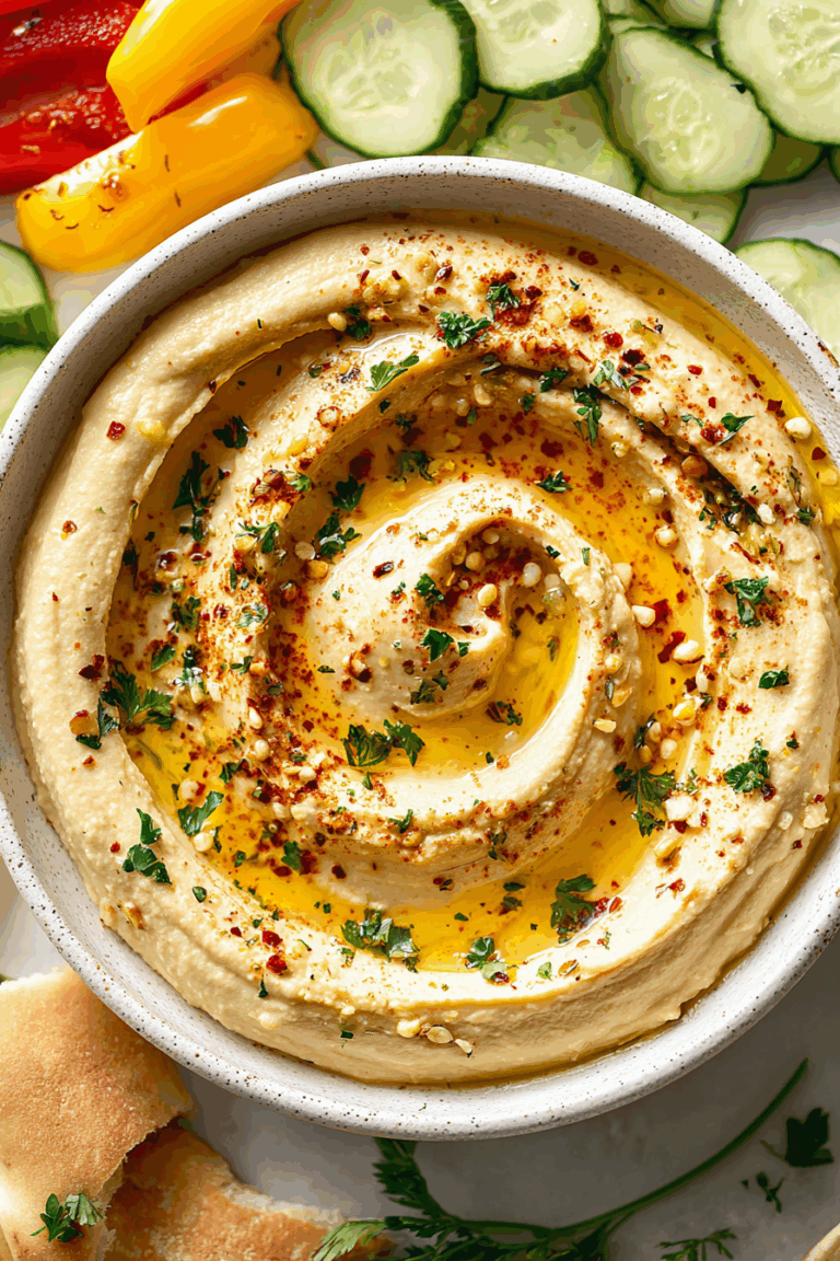 Creamy Homemade Hummus 2