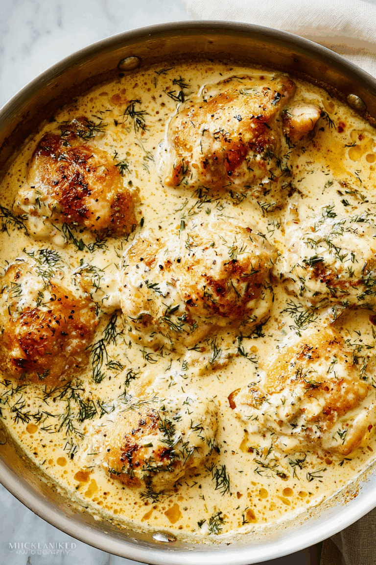 Delicious Creamy Oven-Baked Chicken Thighs Dinner Recipe 1