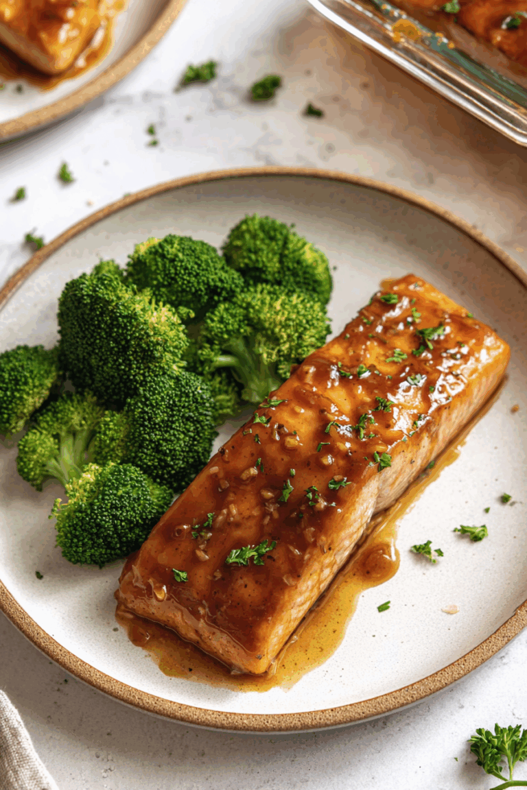 Delicious Oven-Baked Salmon with Honey Dijon Glaze 2