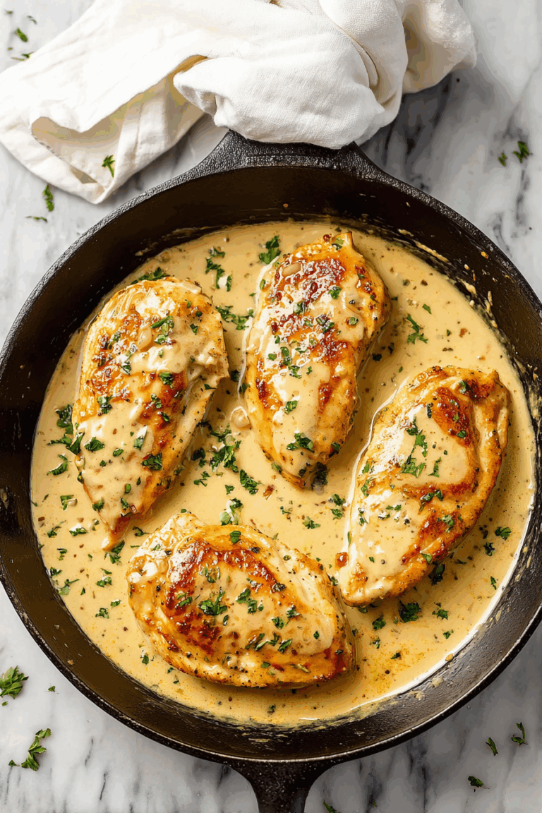 Easy Creamy Honey Dijon Chicken Skillet 3