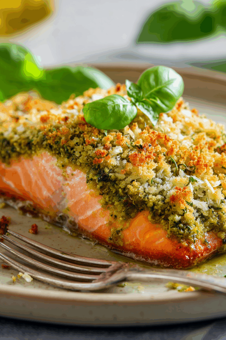 Easy Crispy Pesto-Crusted Salmon Recipe 9