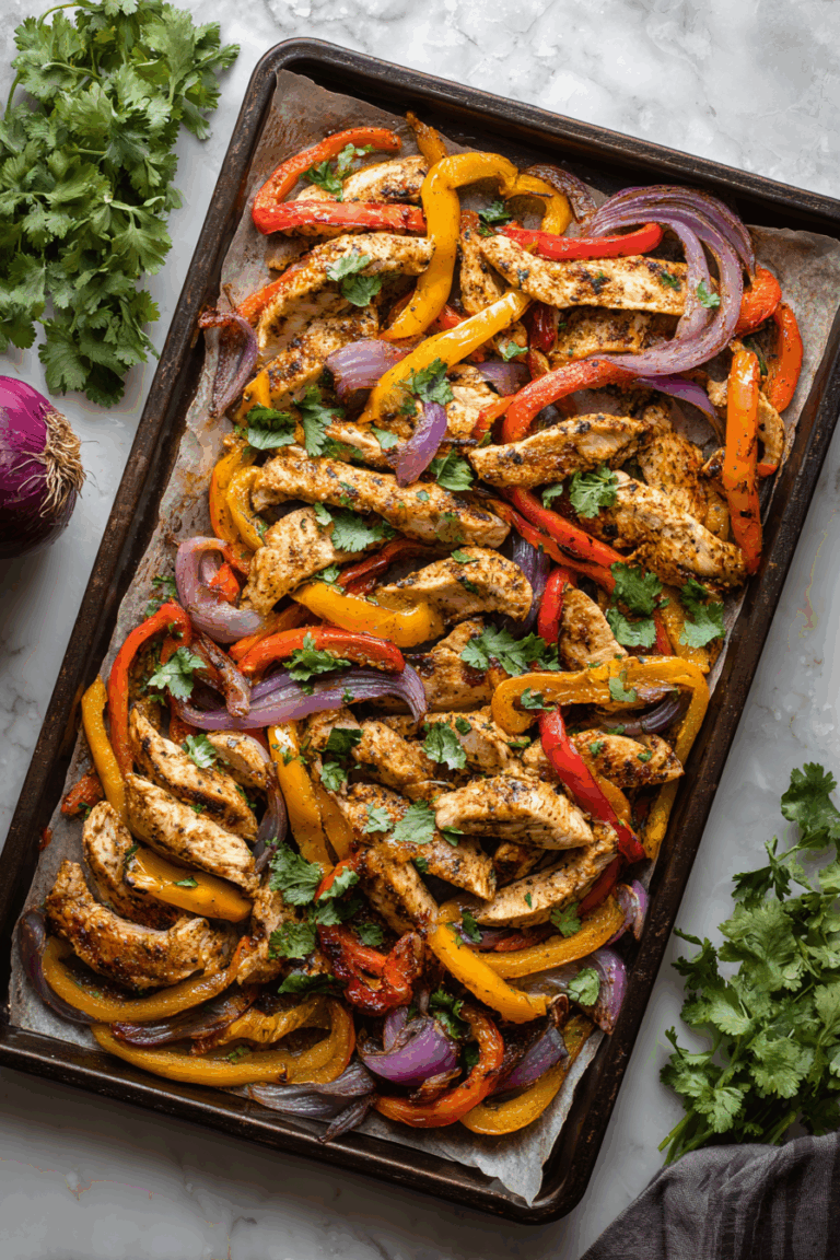 Easy Weeknight Sheet Pan Chicken Fajitas 1