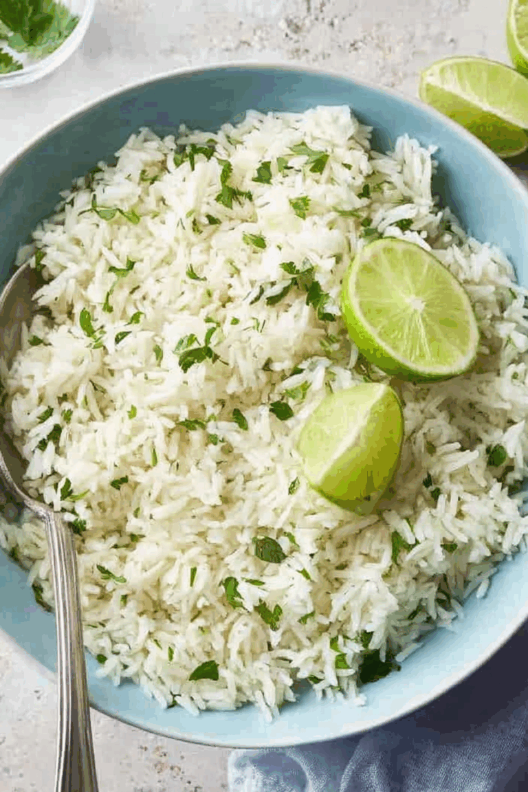 Fat Simple Cilantro Lime Rice (Chipotle-Style) 4