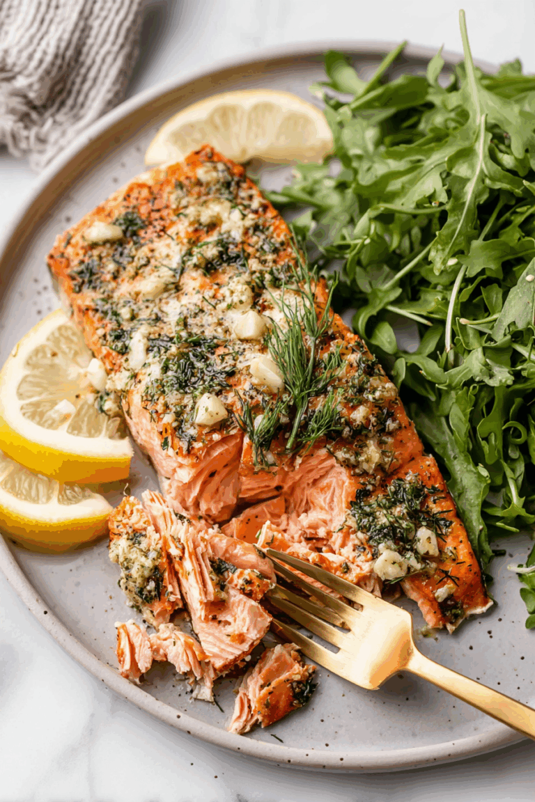 Garlic Butter Baked Salmon 1