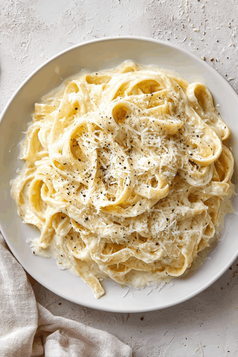 Quick Creamy Homemade Fettuccine Alfredo 1