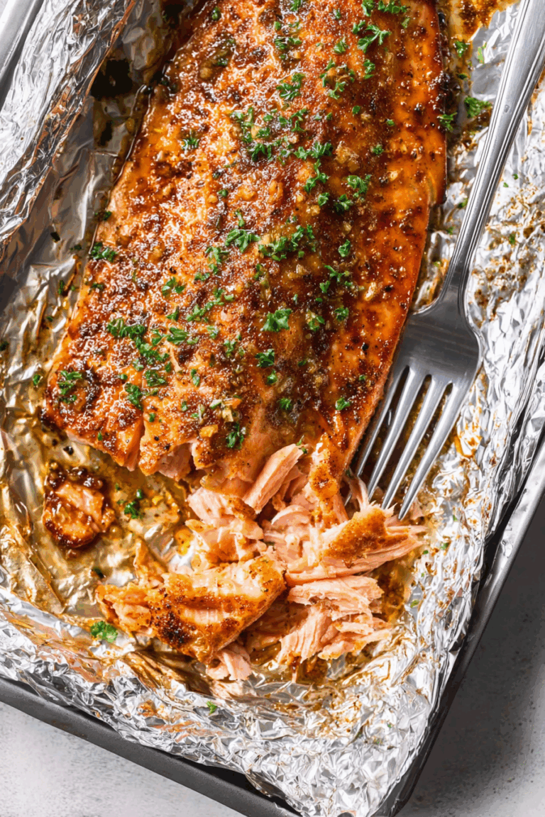 The Best Garlic Butter Brown Sugar Oven Salmon 1