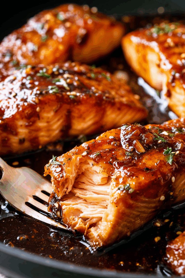 The Best Honey Garlic Glazed Salmon 4