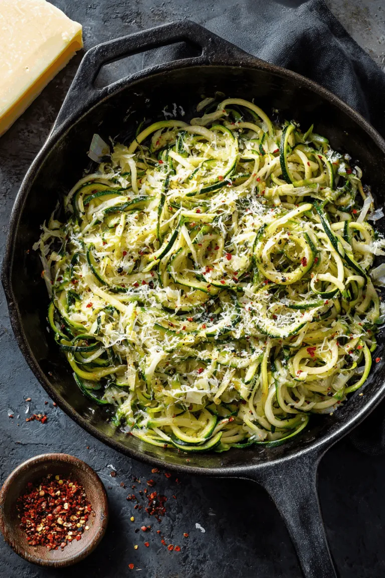 Best Zucchini Noodles with Garlic Butter & Parmesan 3