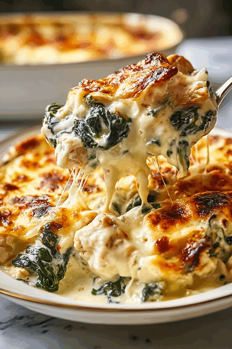 Chicken & Spinach Bake with Cream Cheese 2