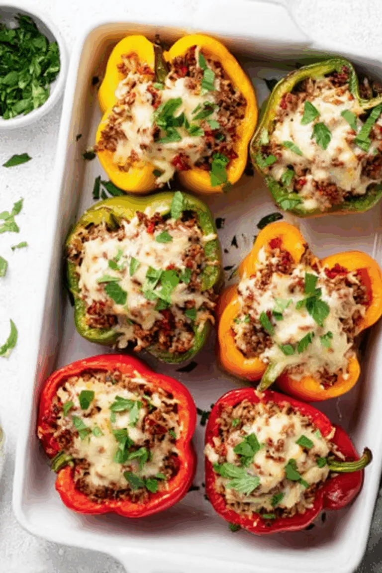 Easy Classic Beef Stuffed Peppers 1