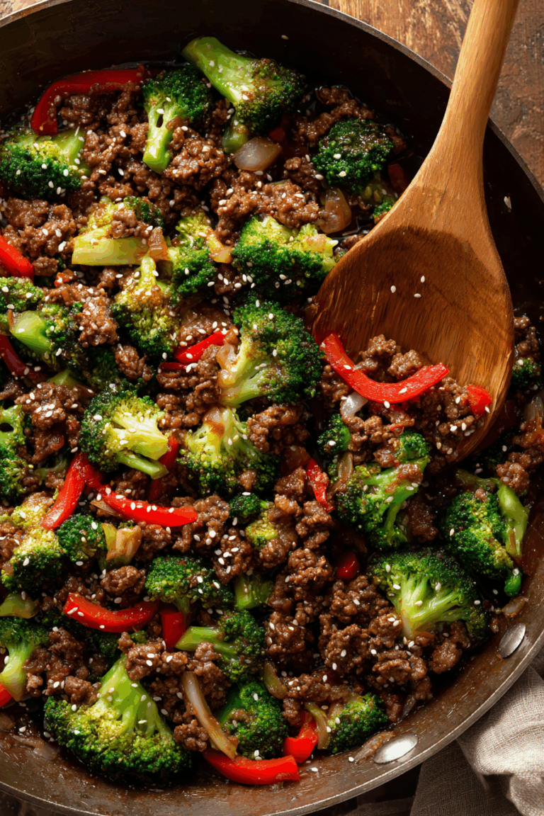 Easy Yummy Ground Beef & Broccoli Stir-Fry 7