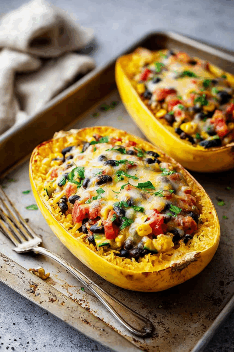 How To Make Spaghetti Squash Burrito Bowls 1