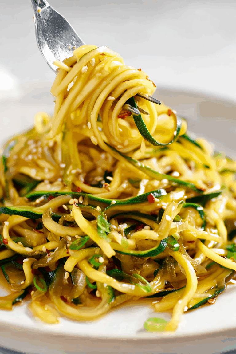 Quick Simple Stir-Fried Zucchini Noodles Recipe 1