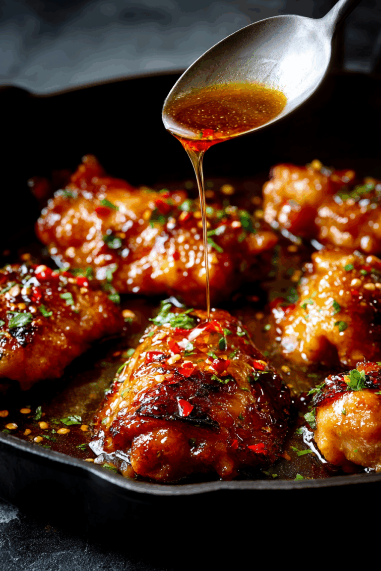 Sweet Savory Honey Garlic Chicken 2