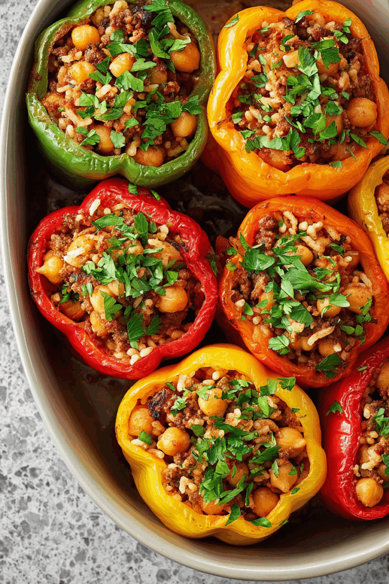 The Best Greek-Style Stuffed Bell Peppers 1