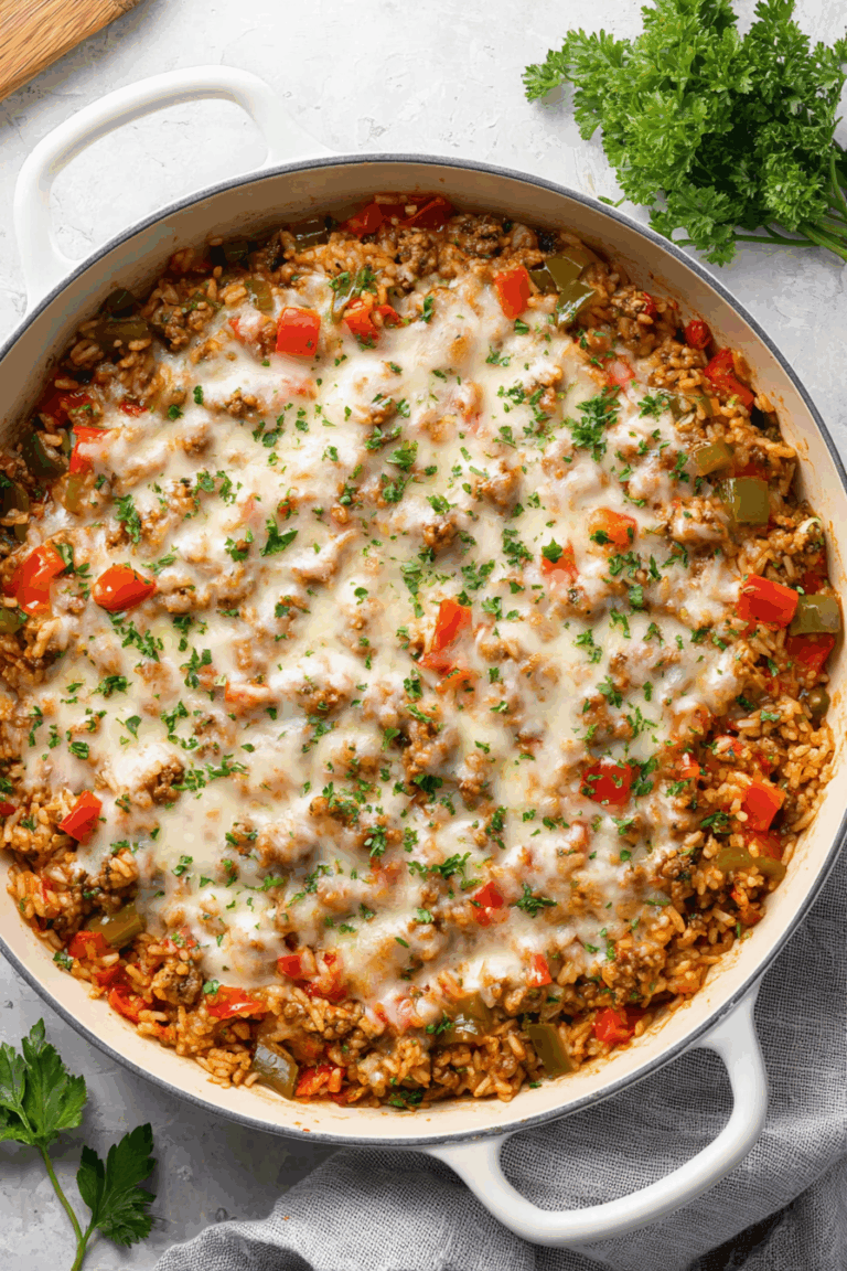 To Die For Beef & Rice Stuffed Peppers 1