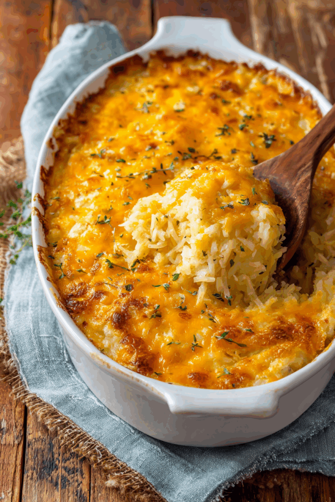 Creamy Cheesy Hash Brown Casserole – savorandnest.com