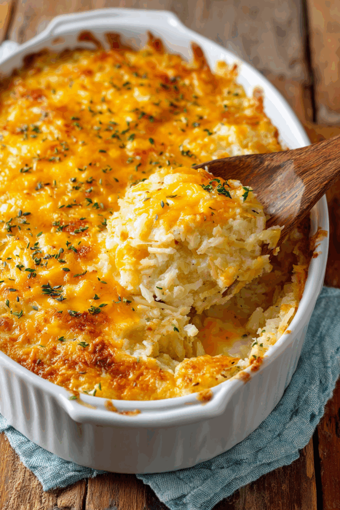Creamy Cheesy Hash Brown Casserole – savorandnest.com
