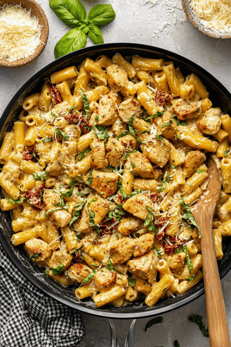 Creamy Sun-Dried Tomato Chicken Pasta 3