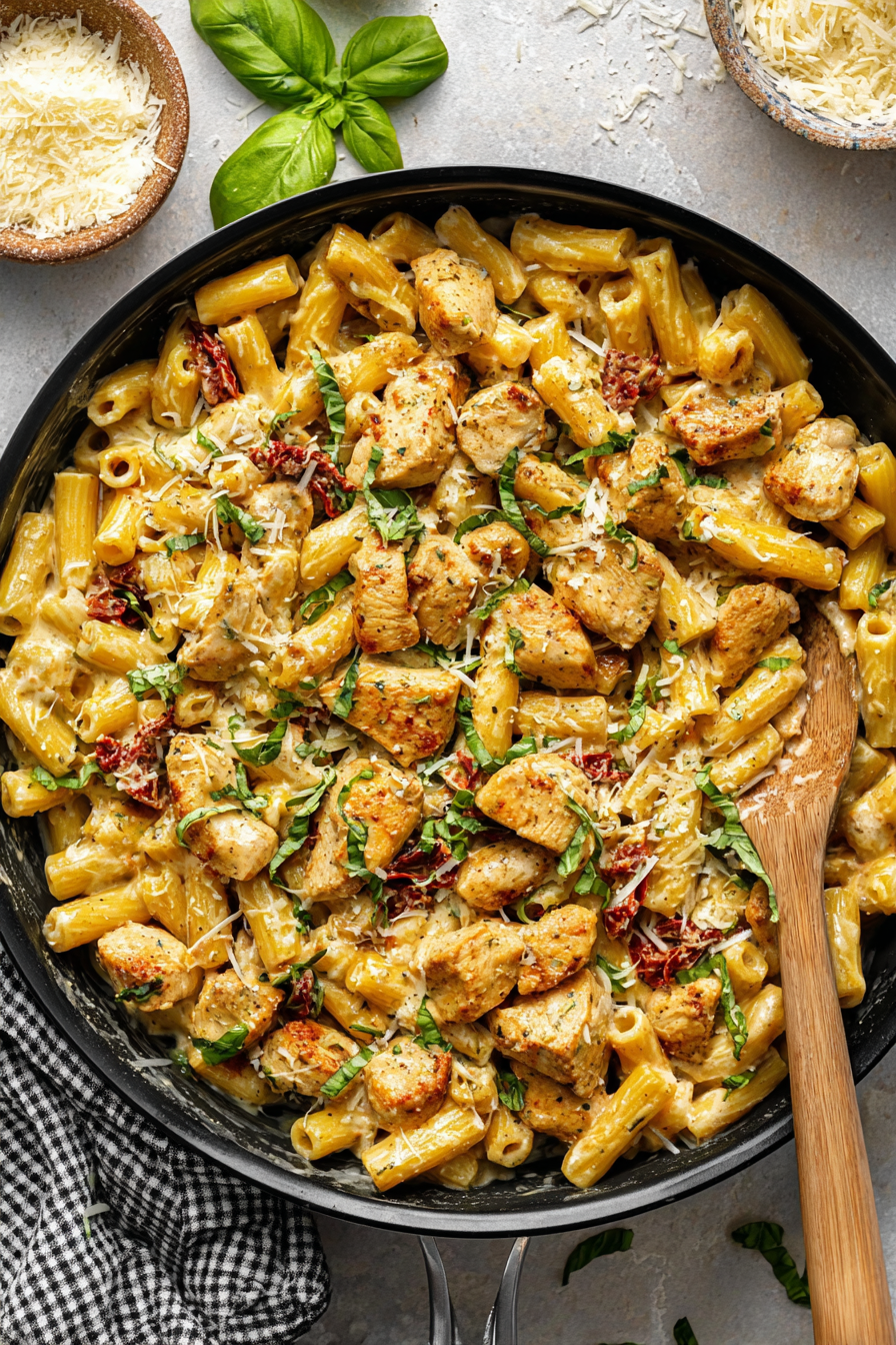 Creamy Sun-Dried Tomato Chicken Pasta 3