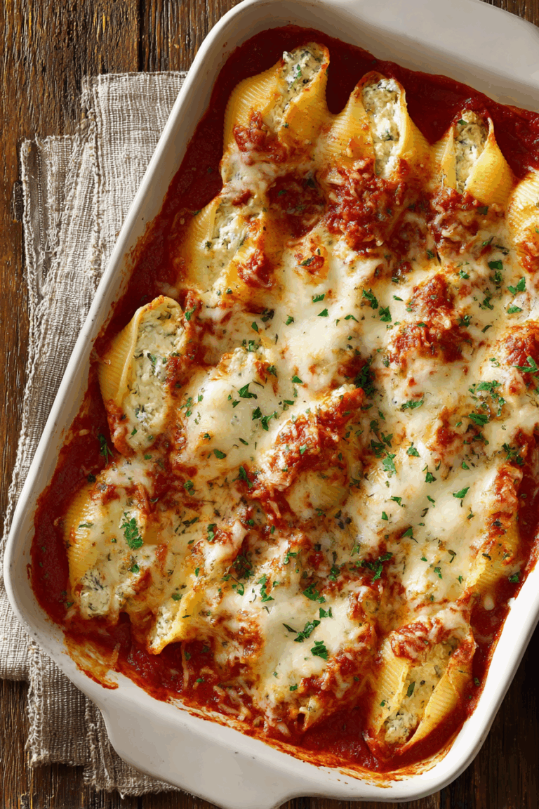 How To Make Three-Cheese Stuffed Shells with Marinara 5