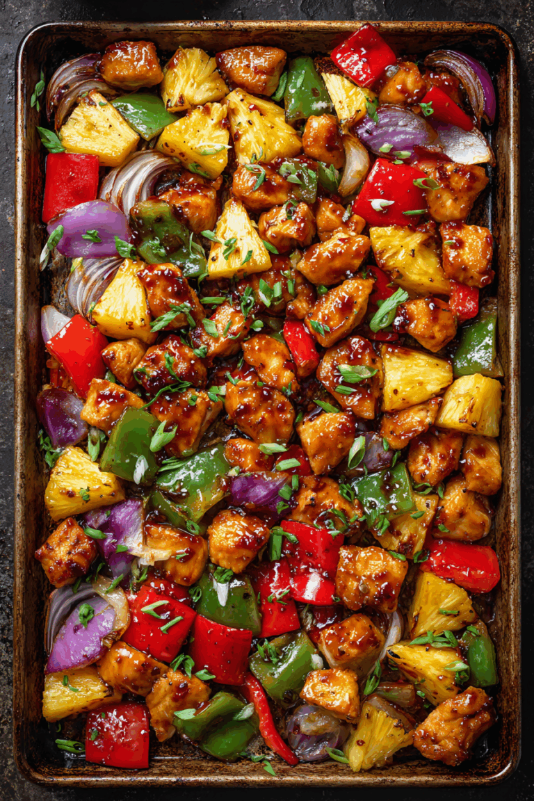 The Best Hawaiian Chicken Sheet Pan 6