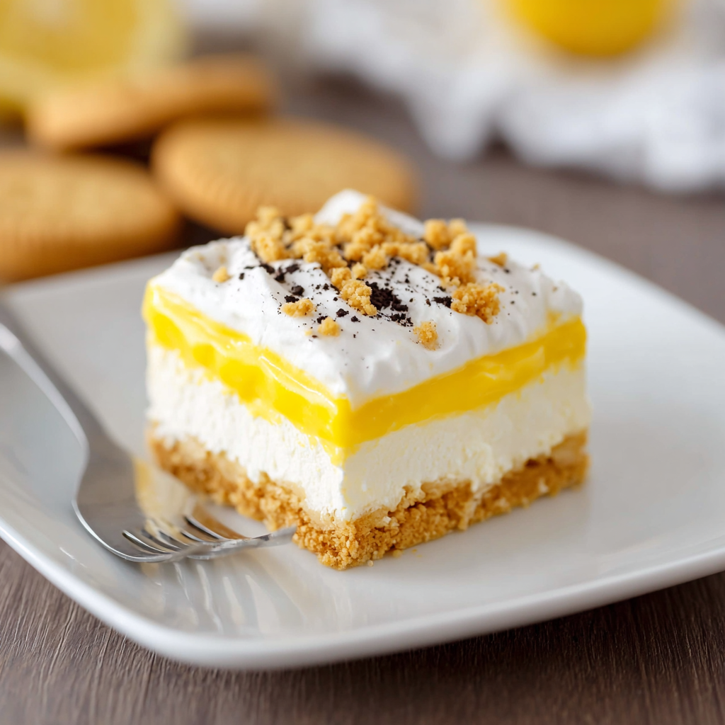 No-Bake Lemon Oreo Layered Dessert 1