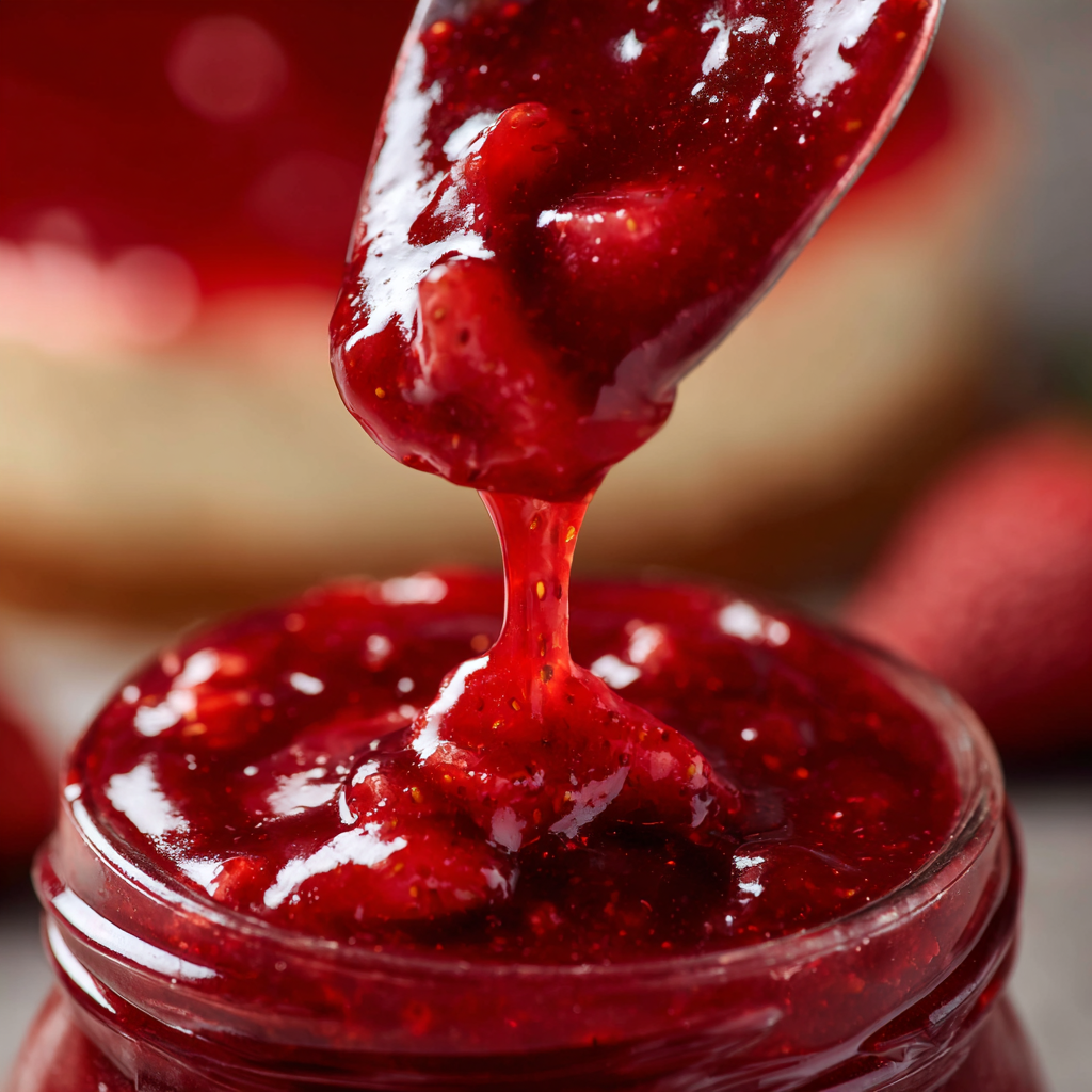 Simple 3-Ingredients Strawberry Sauce Recipe 4