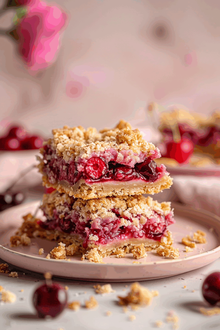 Easy Simple Cherry Pie Bars 6