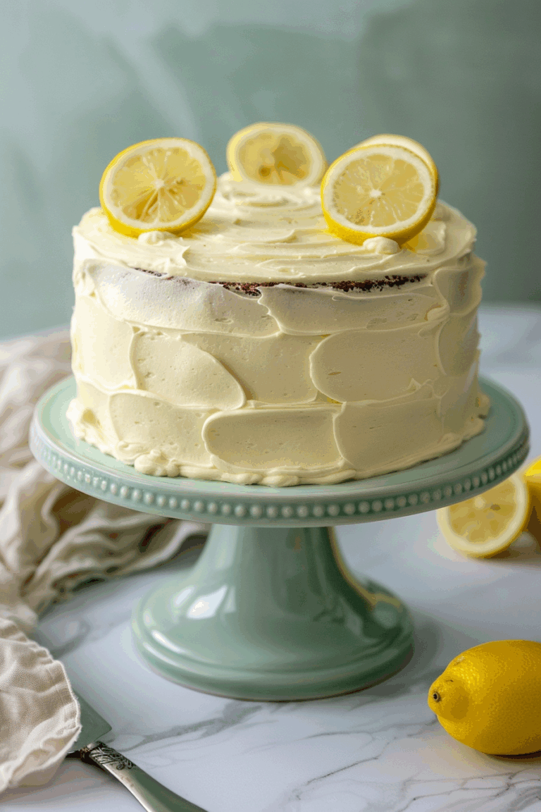 Ultra Moist Fluffy Lemon Layer Cake with Cream Cheese Frosting 9