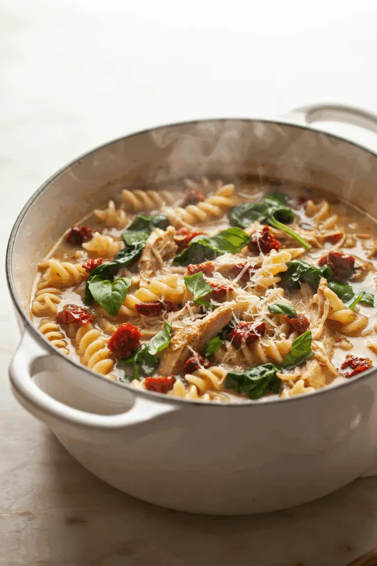 30-Minute Rotisserie Chicken Marry Me Soup with Rotini 3
