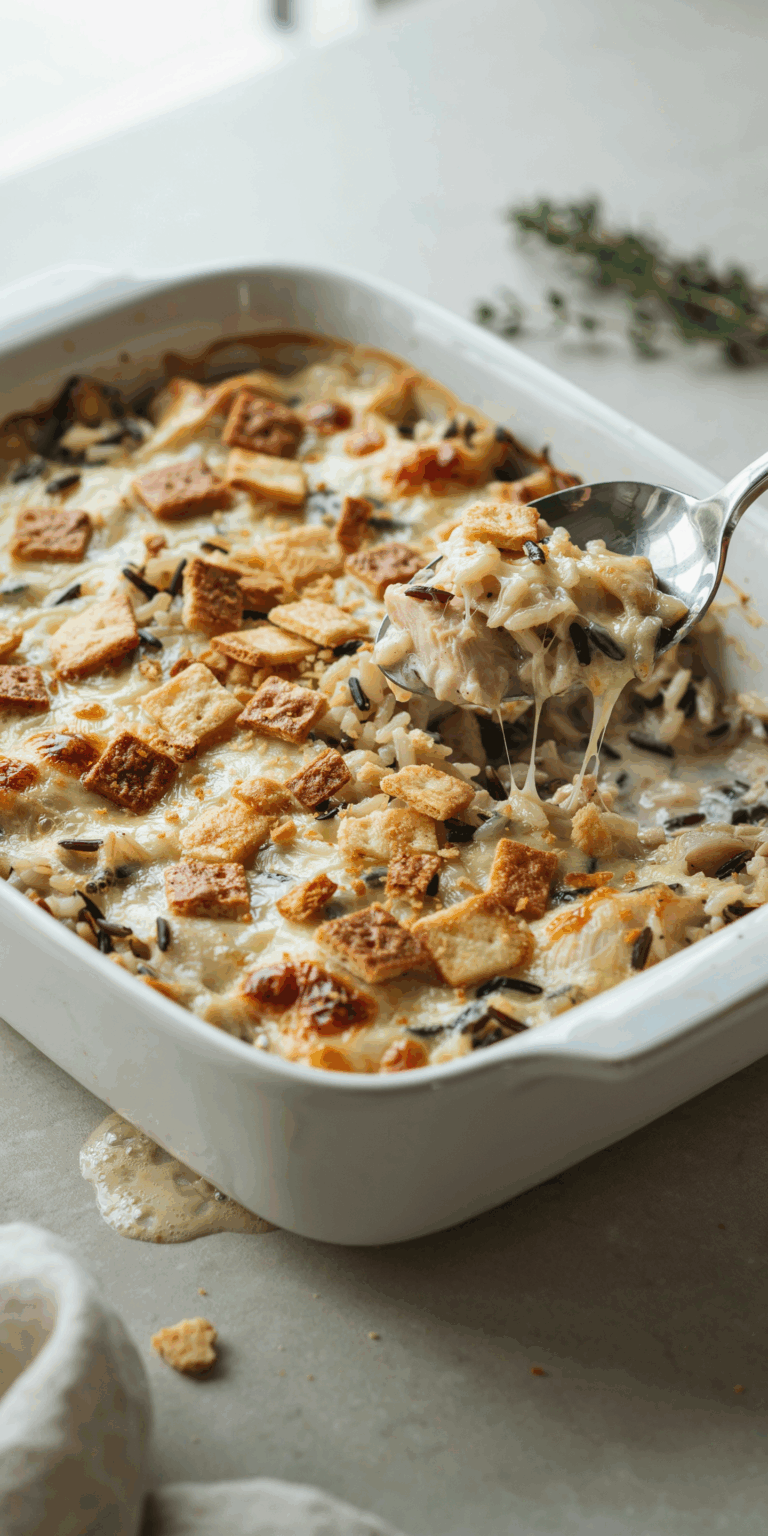 Chicken Wild Rice Casserole From Scratch — No Canned Soup 2