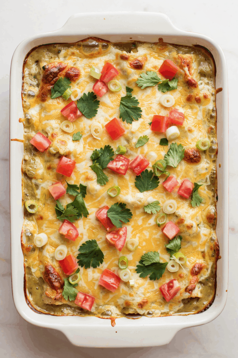 Green Chile Chicken Enchilada Casserole Ready in 30 Minutes 11