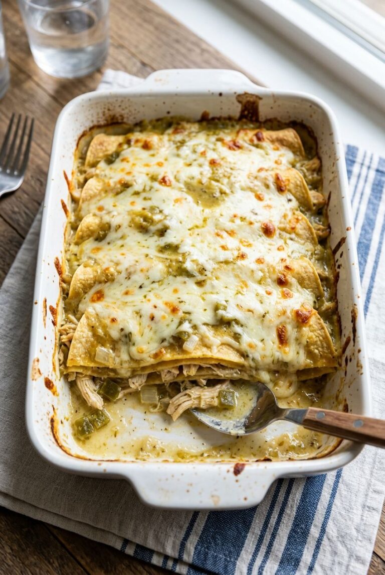 Green Chile Chicken Enchiladas With Homemade Green Chile Sauce 8