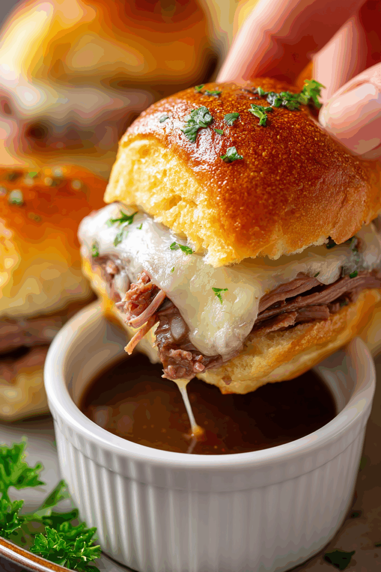 30 minutes French Dip Sliders Recipe 3