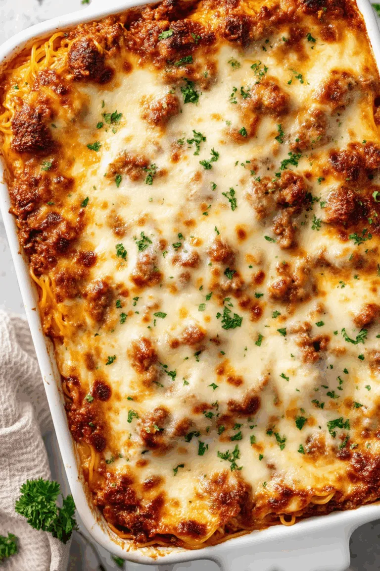 Baked Spaghetti Parmesan Casserole 1