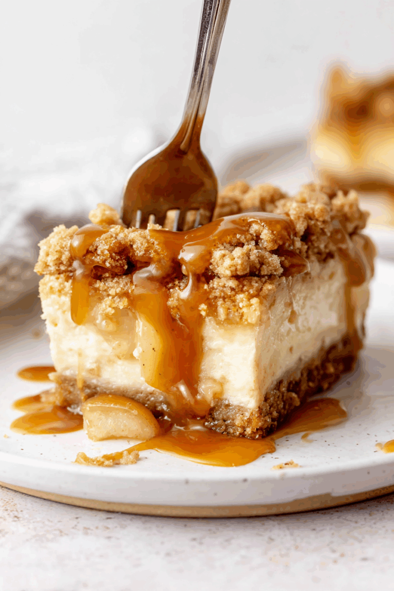 Best Caramel Apple Cheesecake Bars Recipe 6