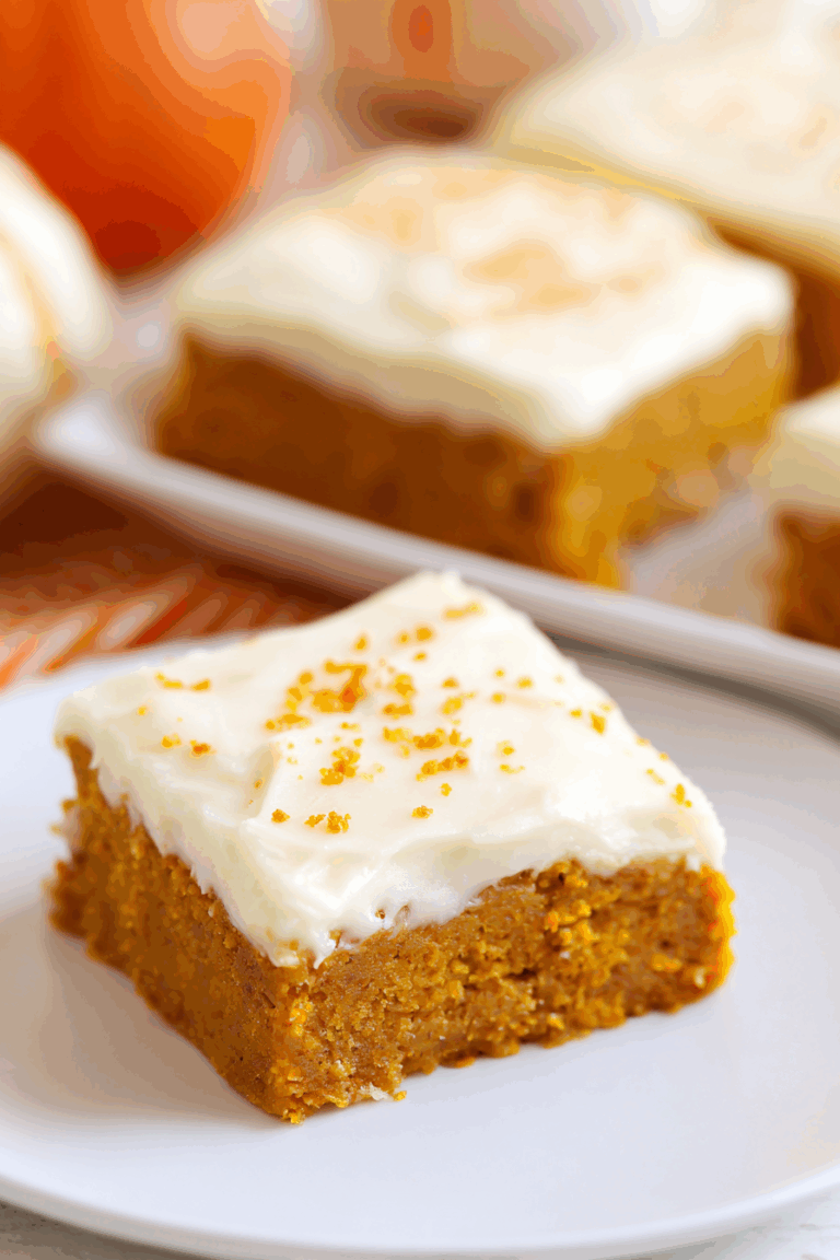 Pumpkin Bars with Cream Cheese Frosting 2