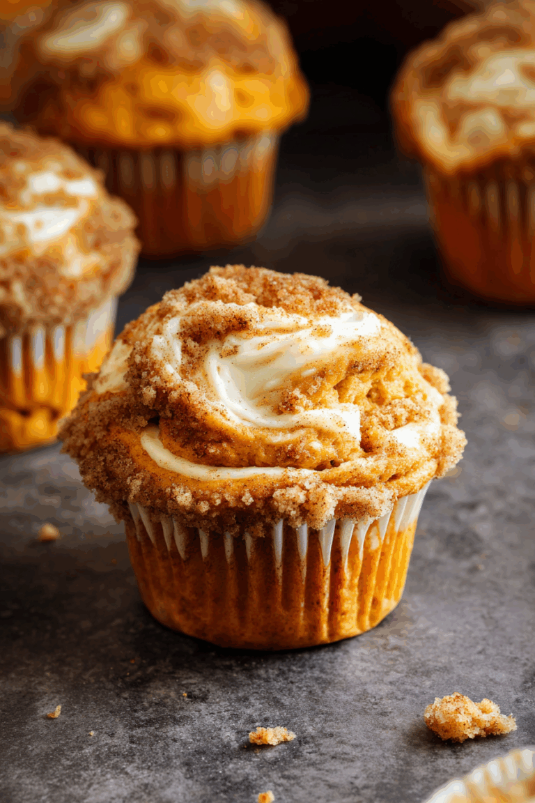 Pumpkin Cream Cheese Muffins 5