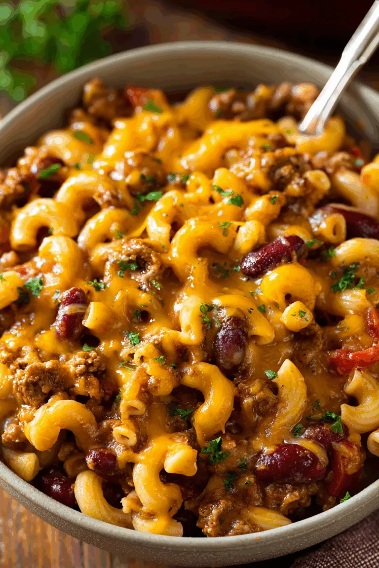 Quick & Easy Chili Mac and Cheese 1